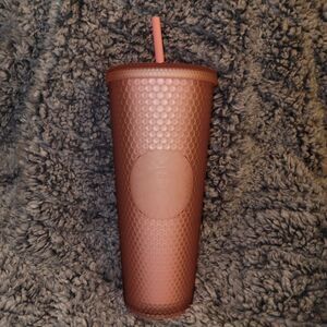 Starbucks Textured Tumbler with Straw - Copper